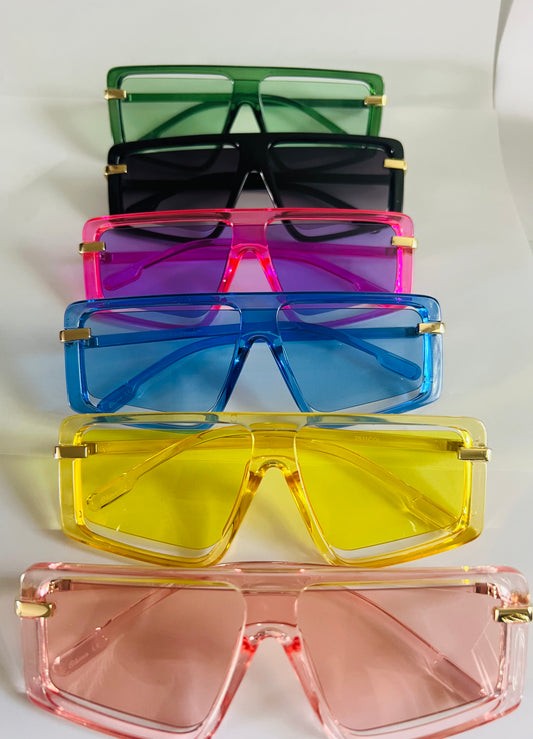 Summer colors flat top sunglasses