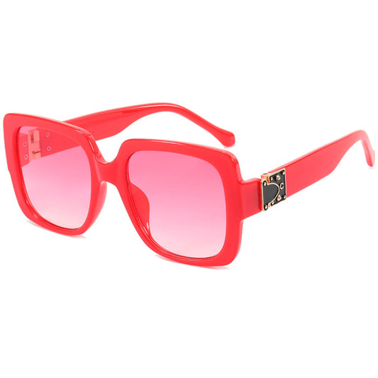 Betty boo Red Frame Square Oversized Sunglasses
