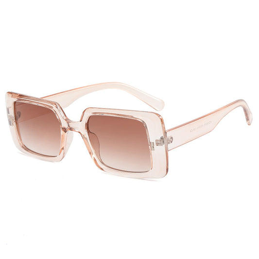 Baddie small frame square sunglasses- tea