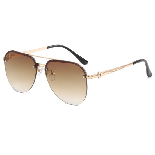 Womens pilot aviator sunglasses- brown