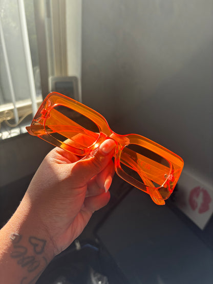 New Fall collection orange sunglasses